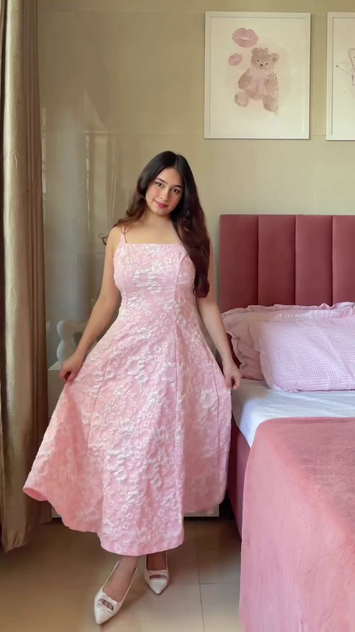 Soft Lavender Floral Smocked Maxi Dress