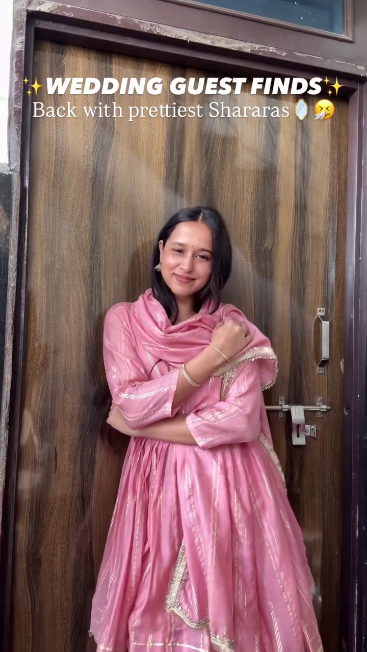 Elegant Beige Embroidered Sharara Set