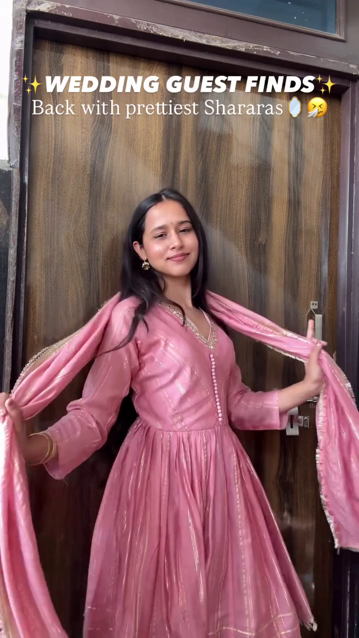 Elegant Beige Embroidered Sharara Set