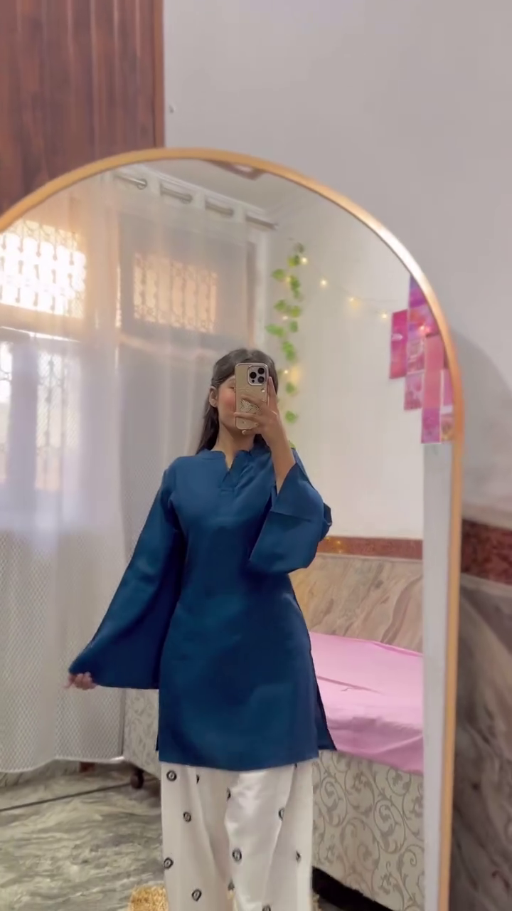 Mustard Square-Neck Peplum Top