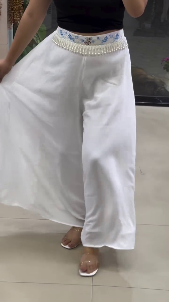 Black Flowing Palazzo Pants