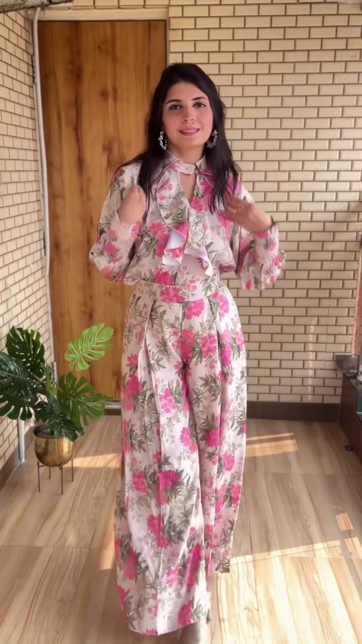 Maroon Printed Co-Ord Set