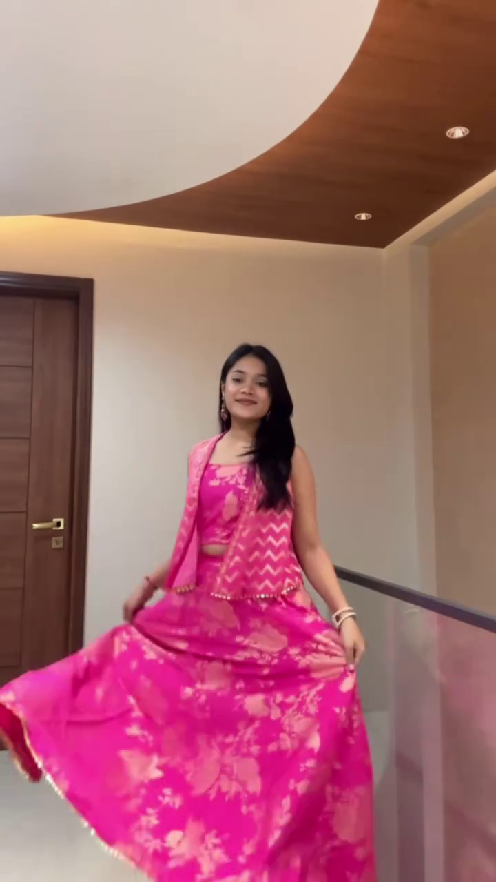 Lavender Crop Top Lehenga