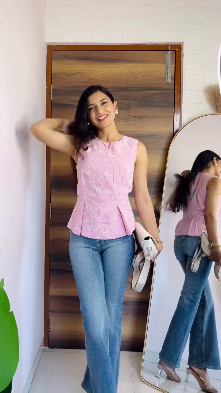 Blush Pink Smocked Top