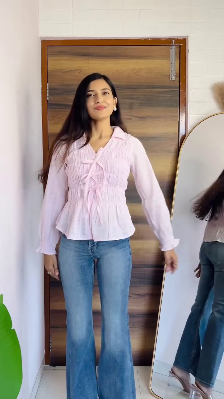 Blush Pink Smocked Top