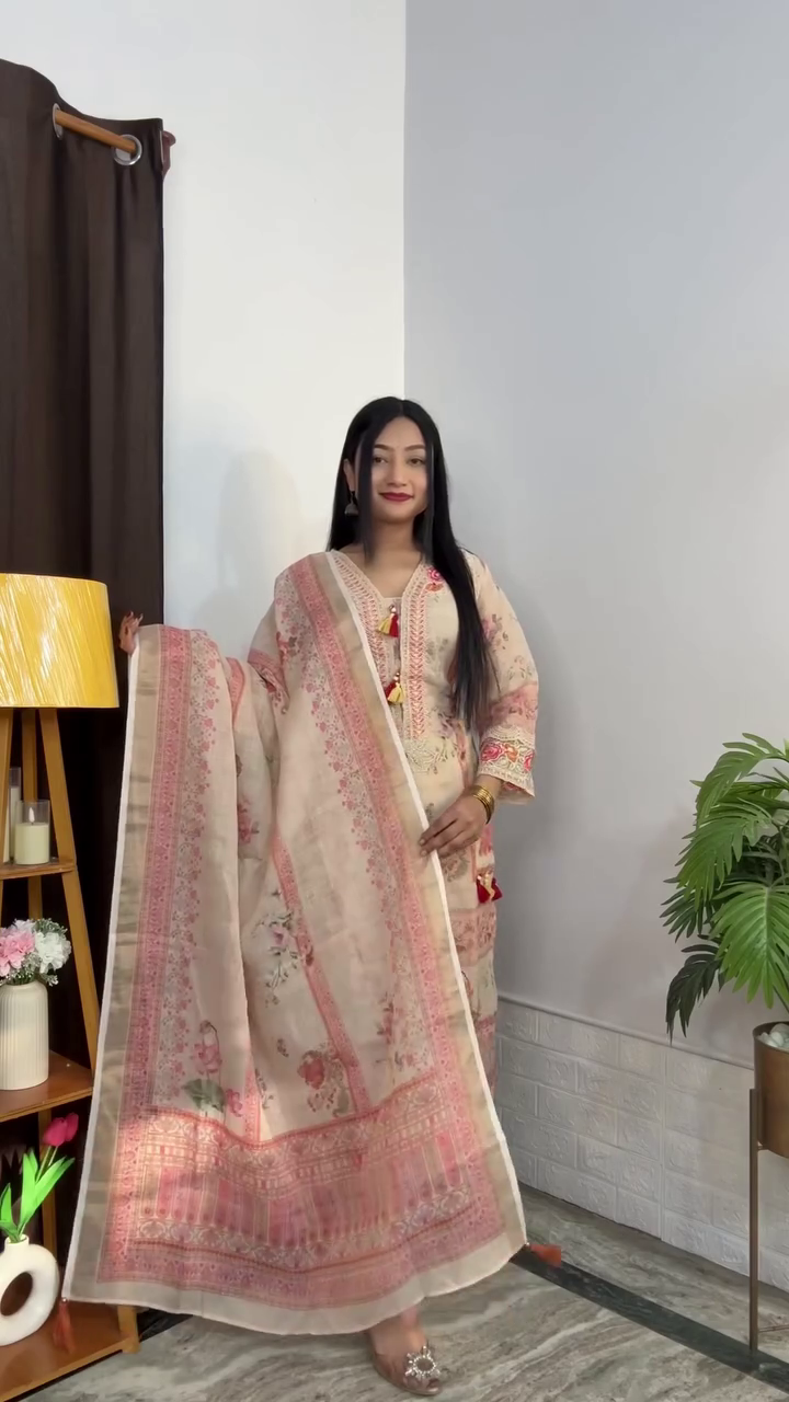 Floral Printed Kurta Set