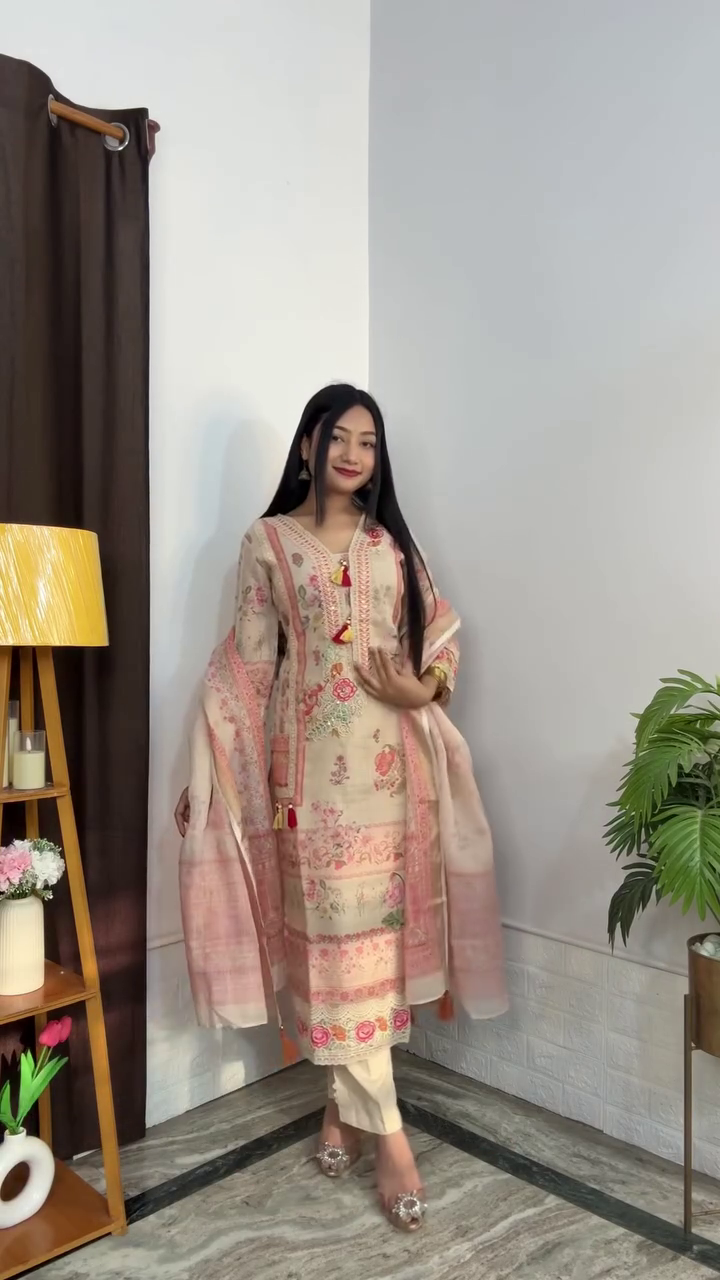 Floral Printed Kurta Set