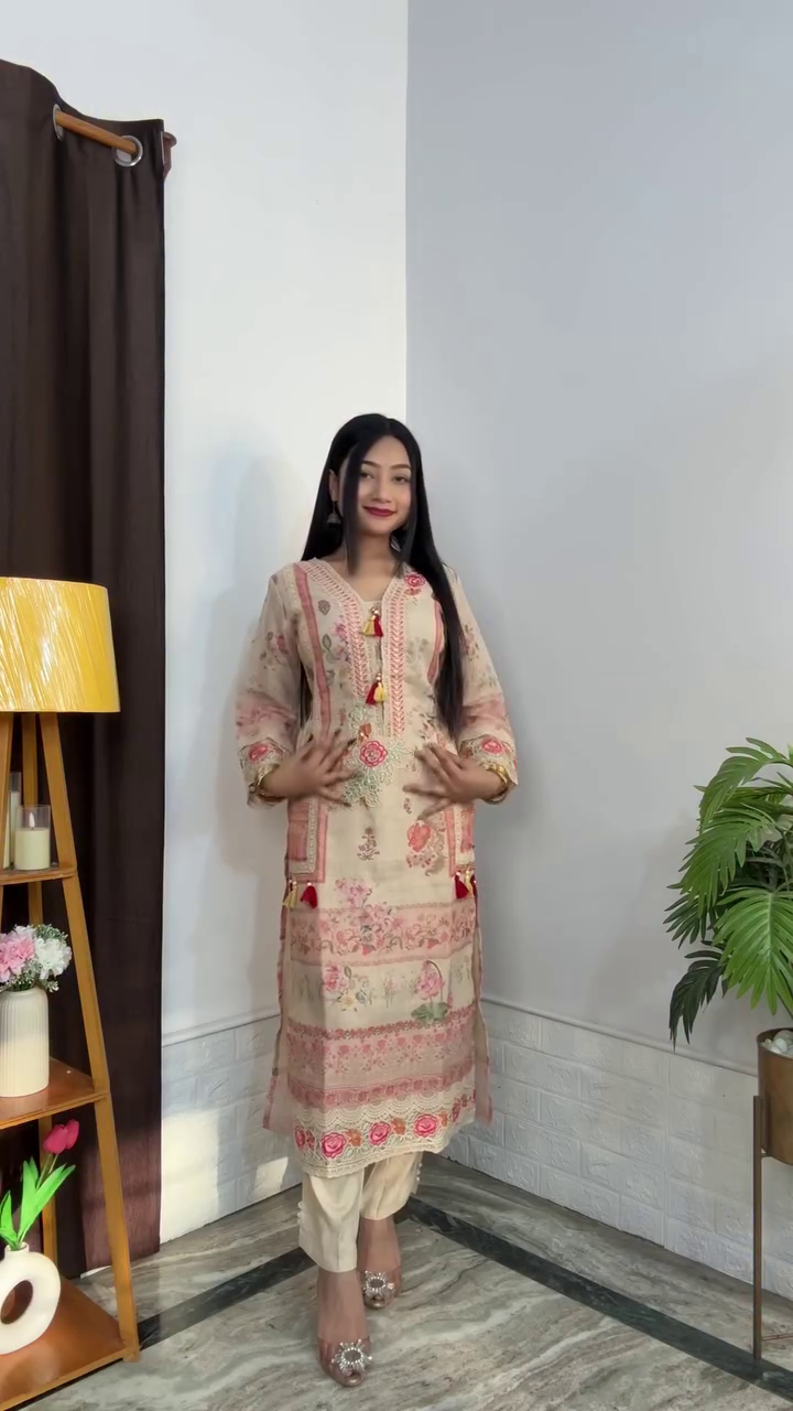 Floral Printed Kurta Set