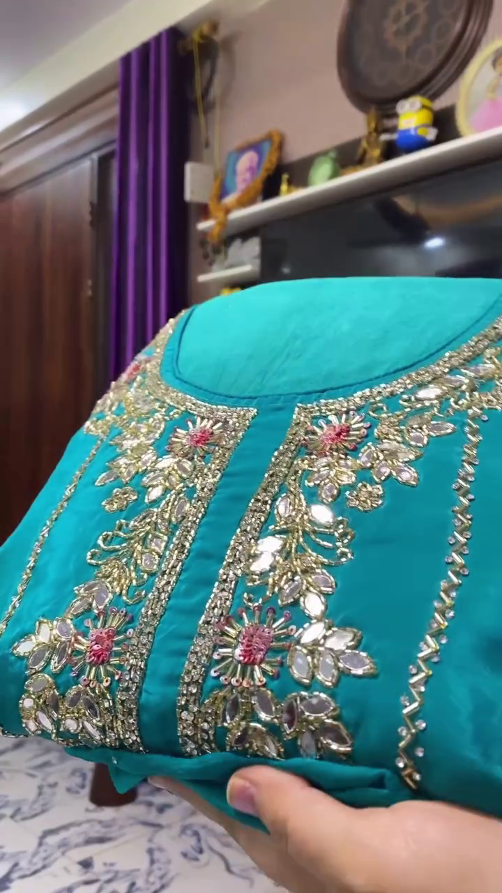 Royal Purple Embroidered Kurta