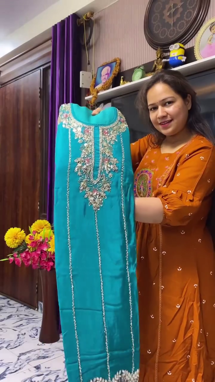 Royal Purple Embroidered Kurta