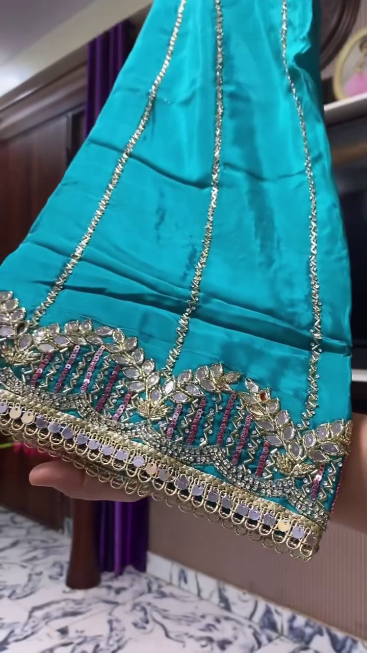 Royal Purple Embroidered Kurta