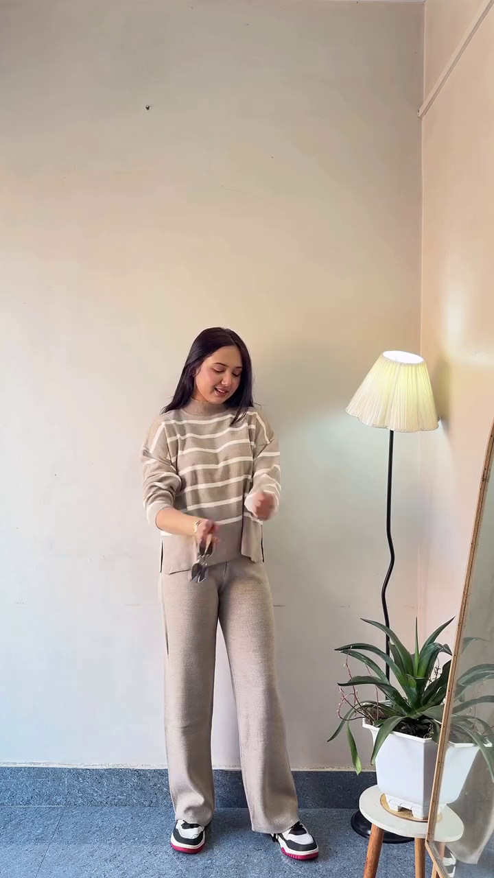 Beige Minimal Co-Ord Set