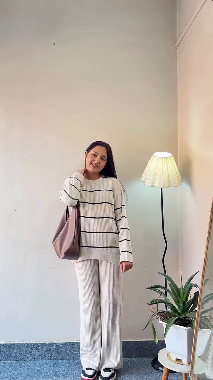 Beige Minimal Co-Ord Set