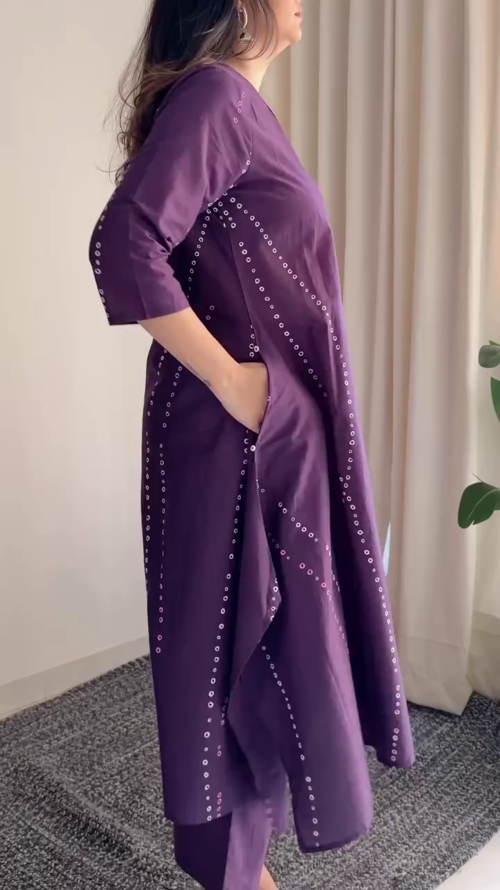 Royal Plum Kurta Dress