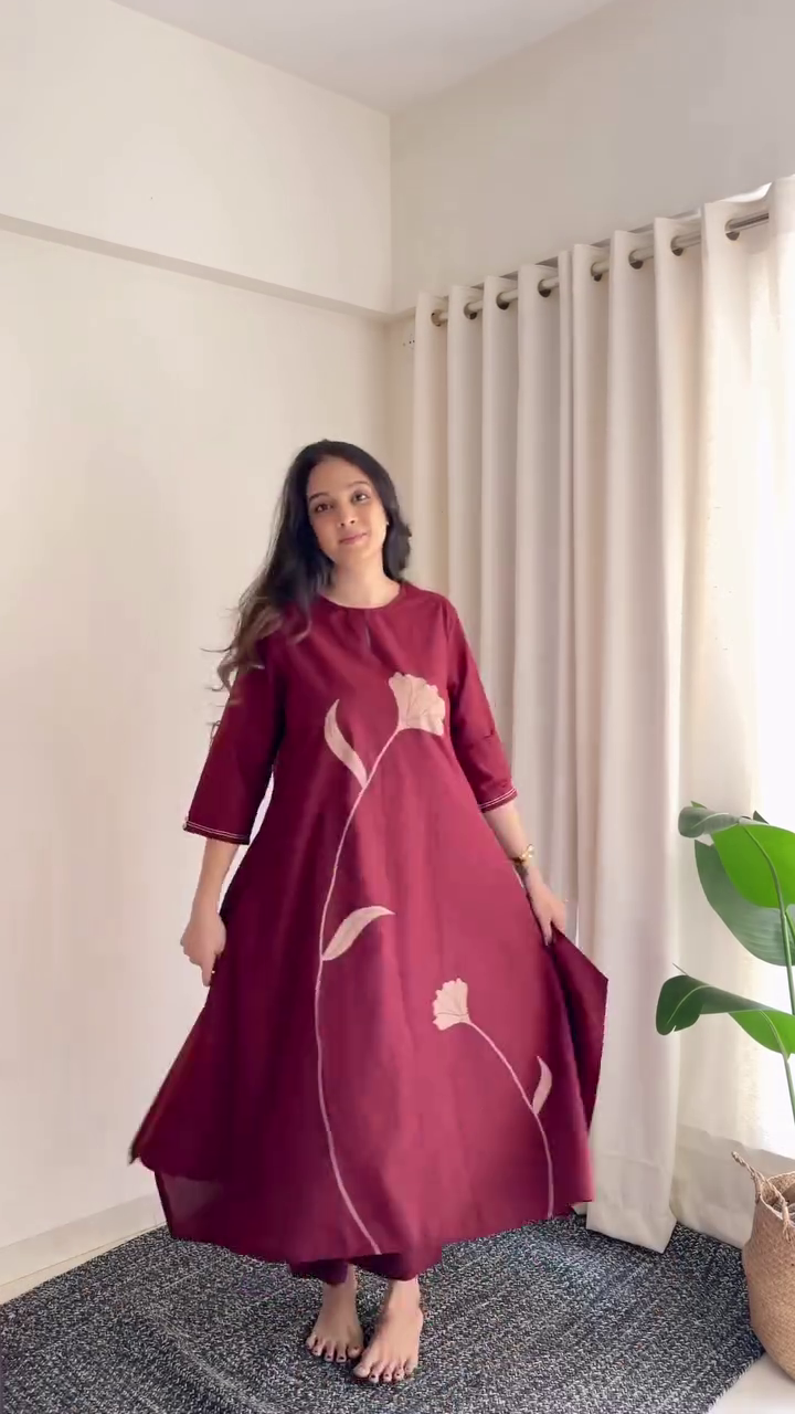 Royal Plum Kurta Dress
