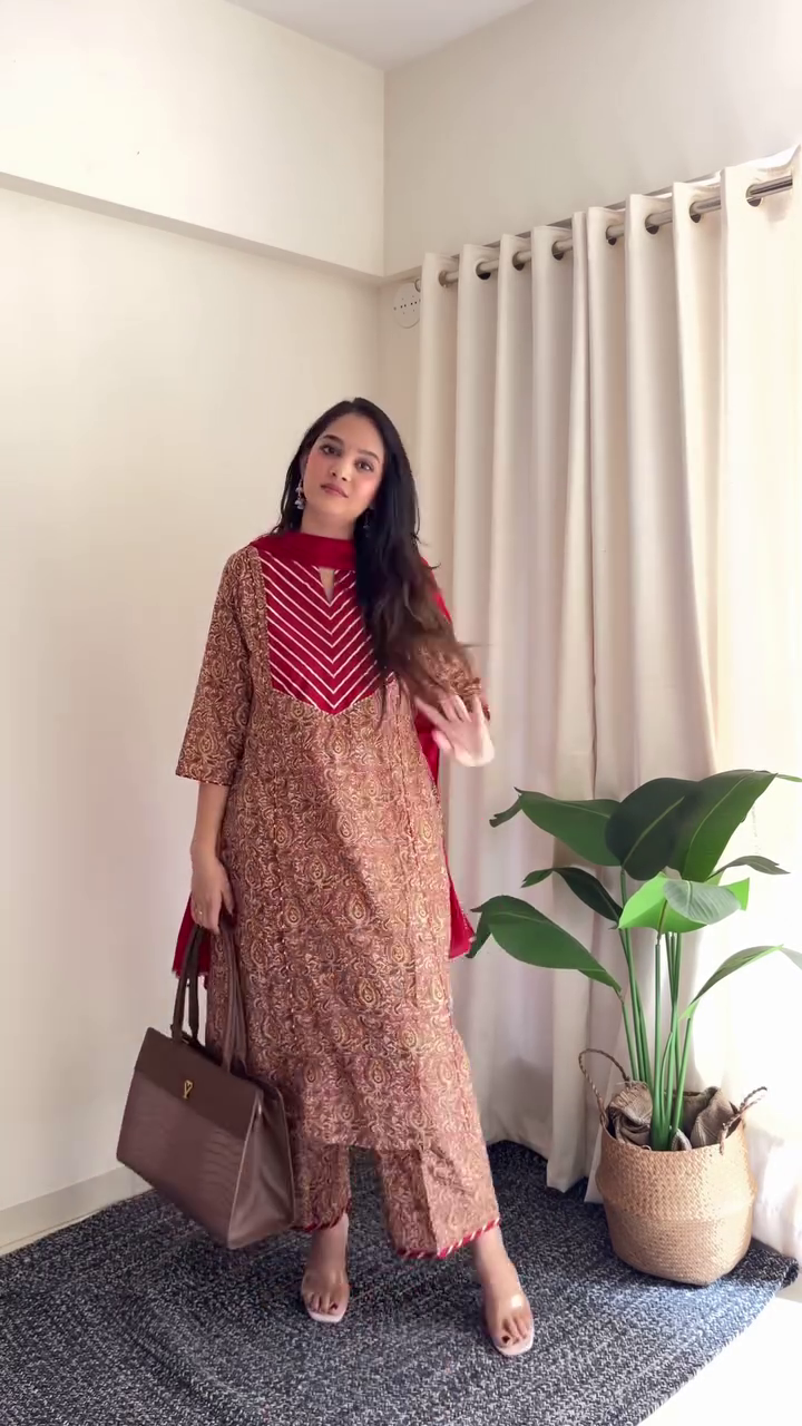 Earthy Brown Ethnic Set