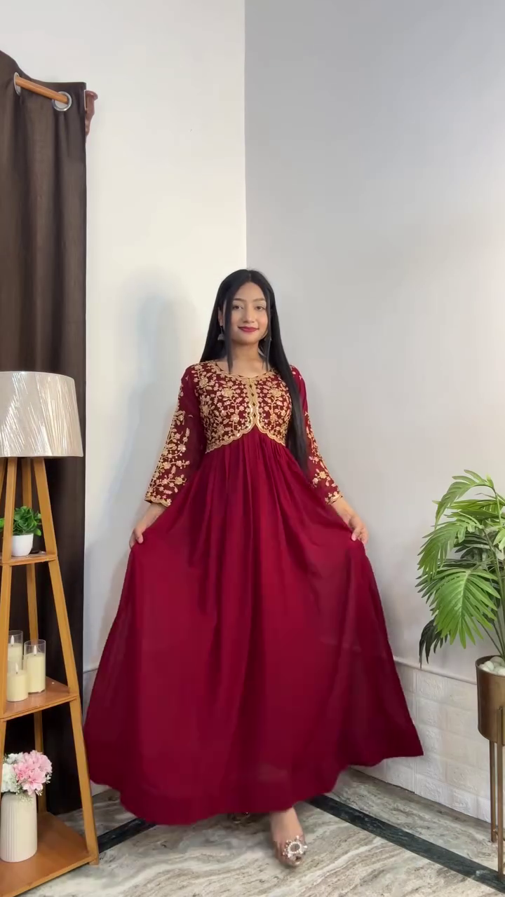 Black Festive Anarkali