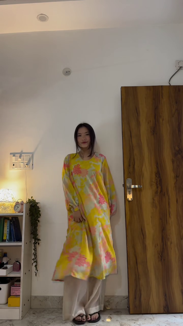 Mustard Straight Kurta Set