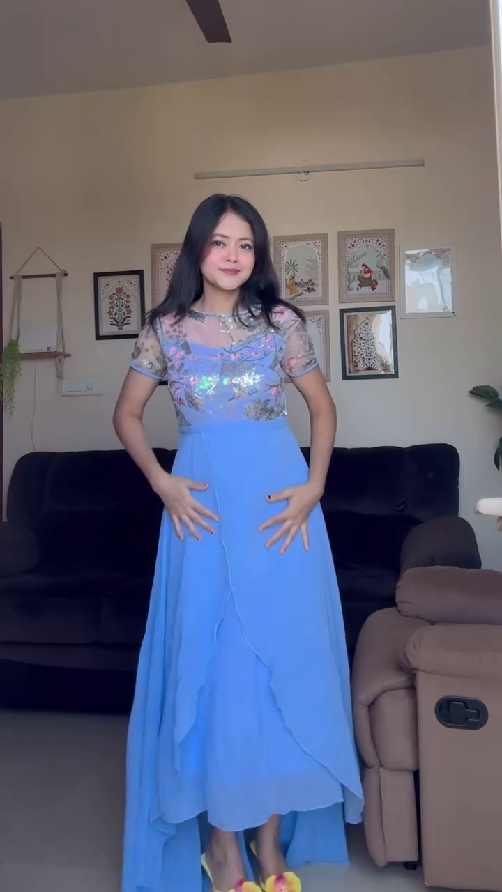 Sky Blue Party Gown