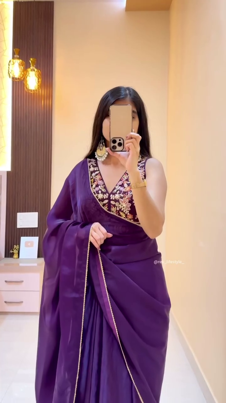Royal Purple Saree
