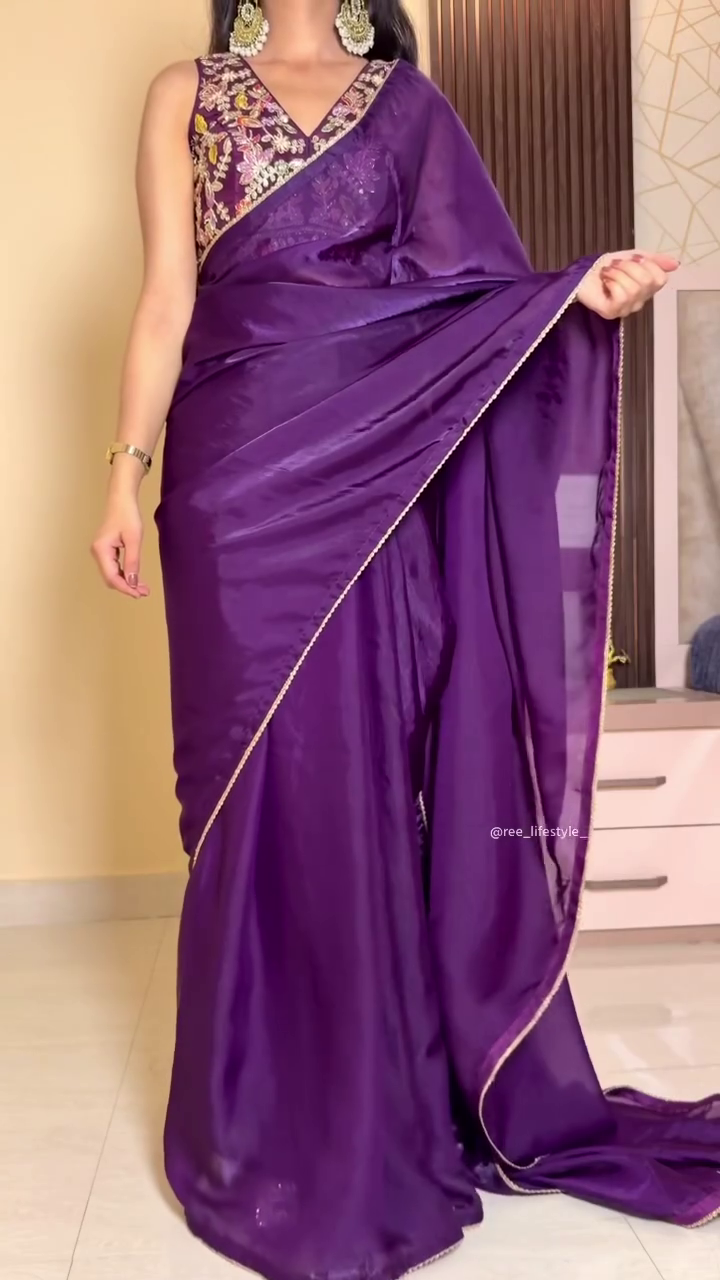 Royal Purple Saree