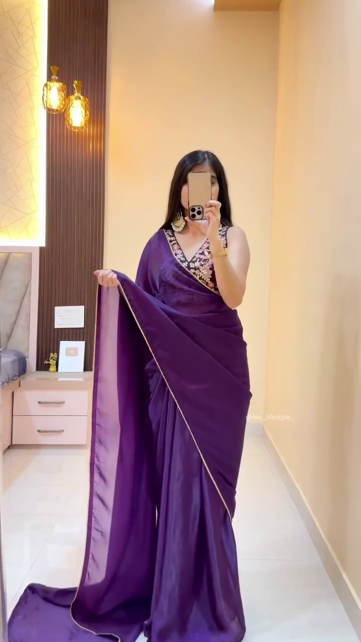 Royal Purple Saree