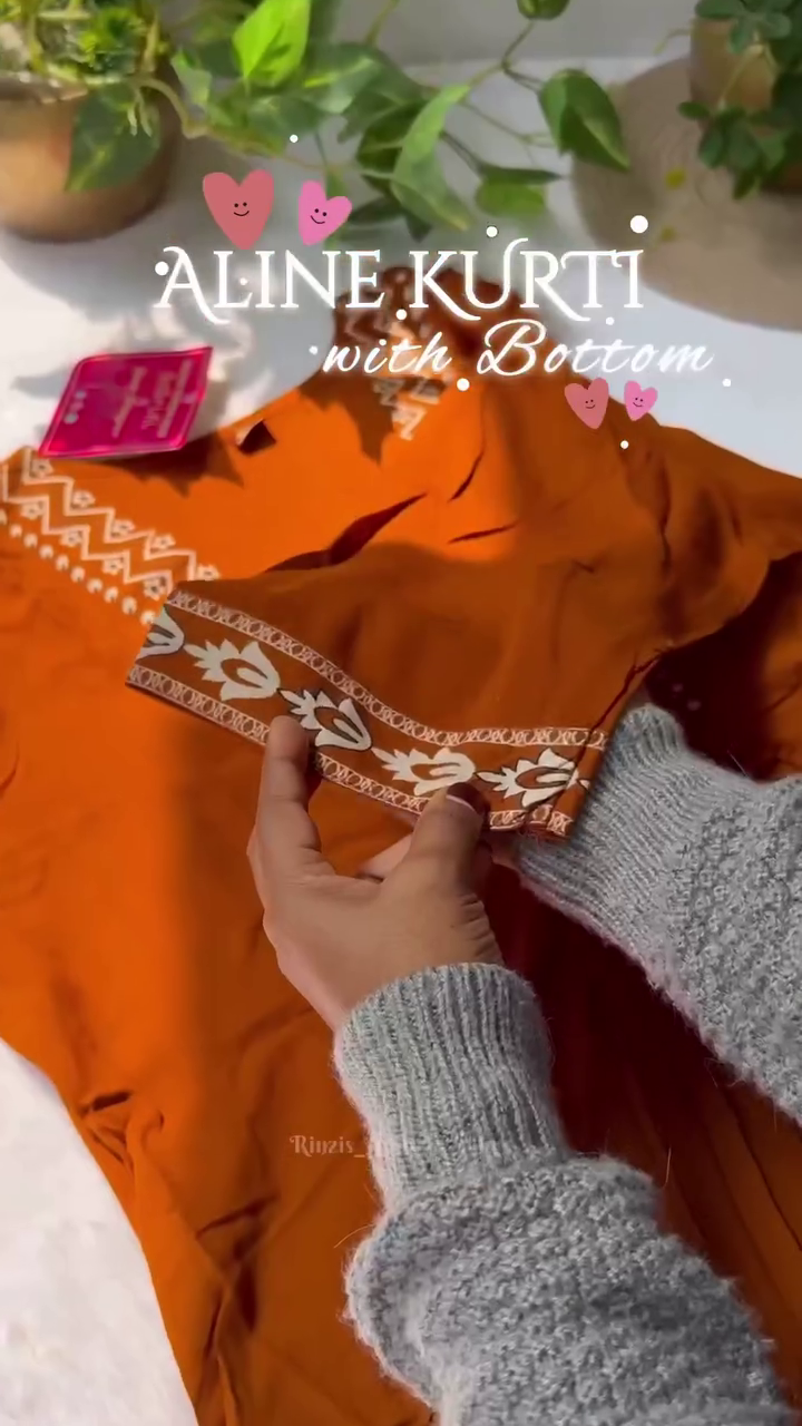 Burnt Orange Kurti Set