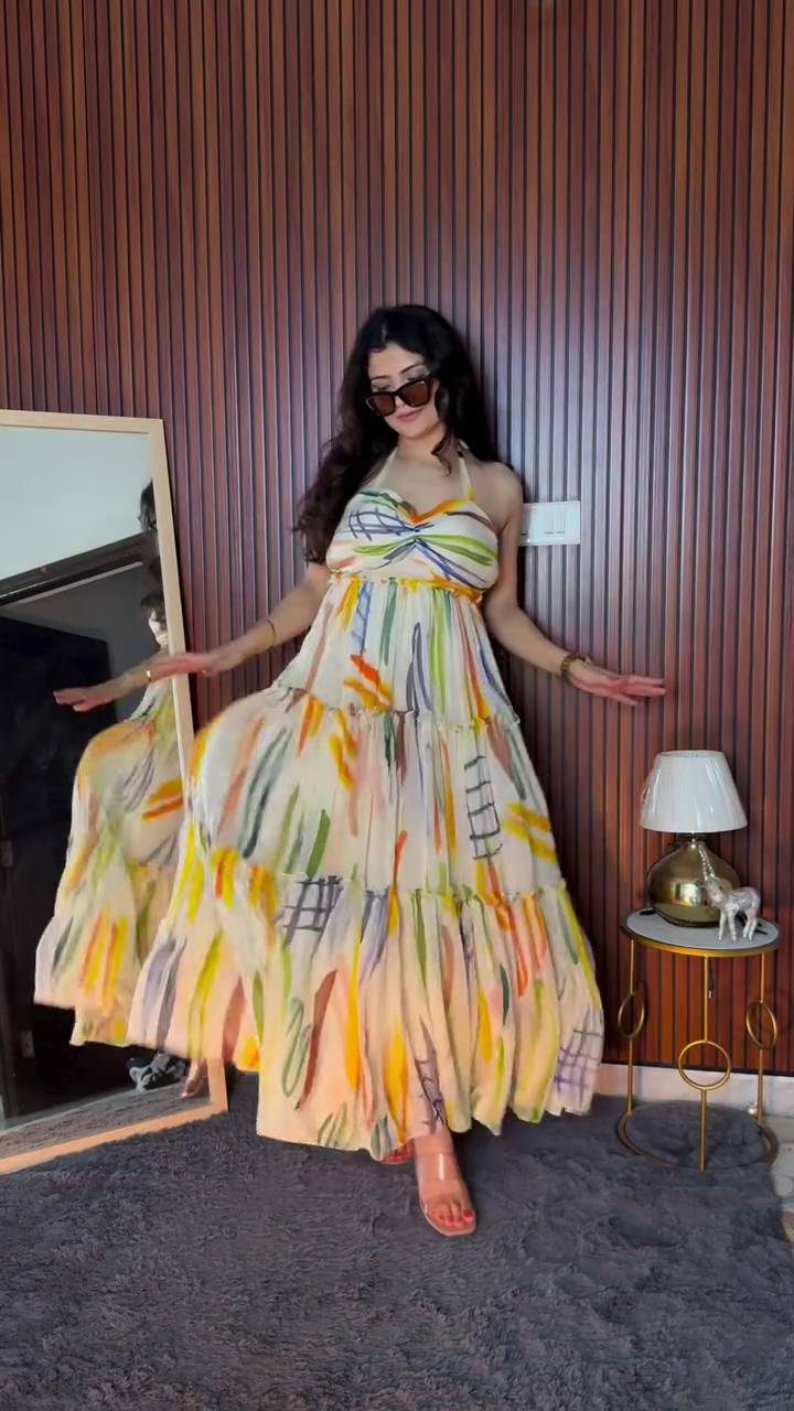 Midnight Blue Tier Dress