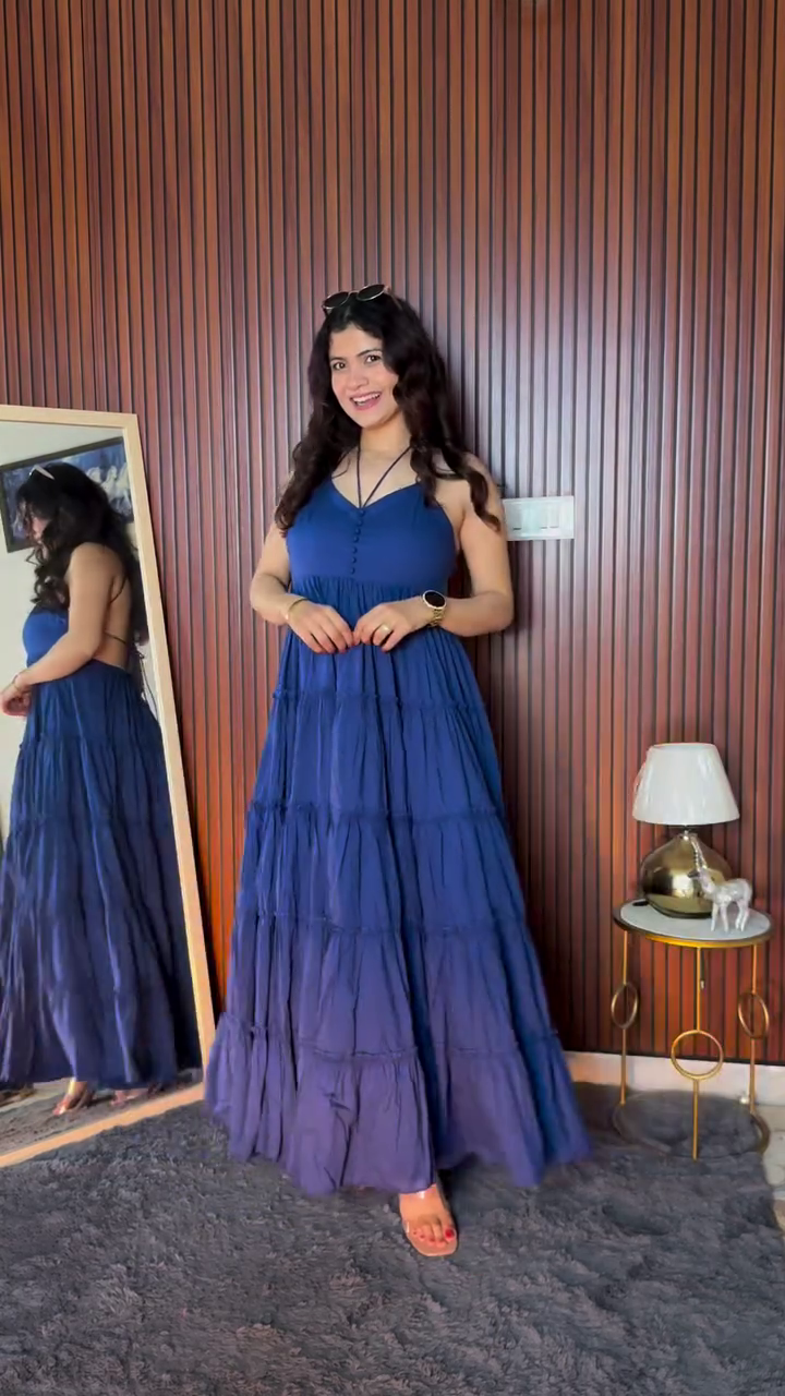 Midnight Blue Tier Dress
