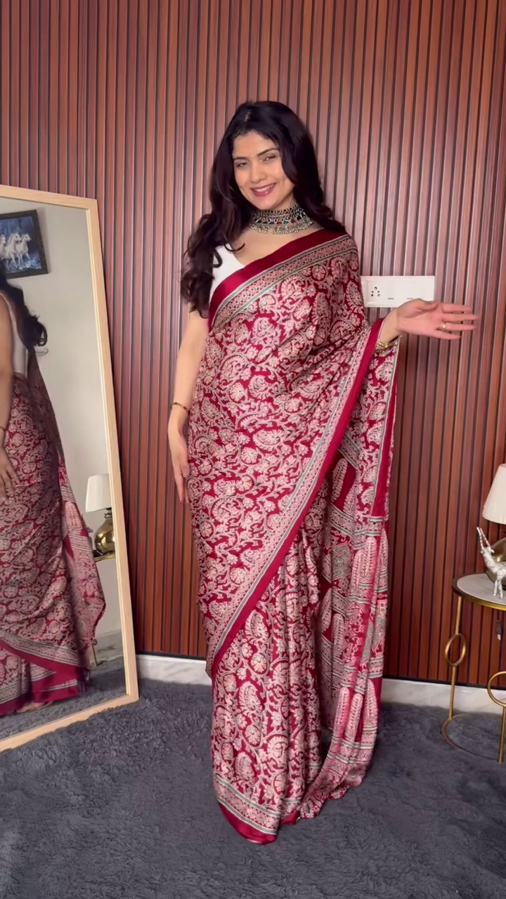 Regal Red Banarasi Saree