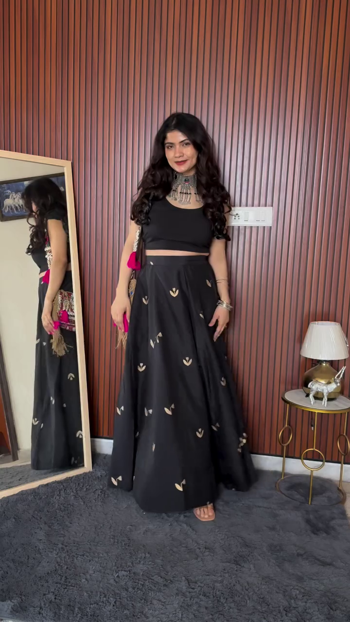 White Top + Red Flowy Skirt