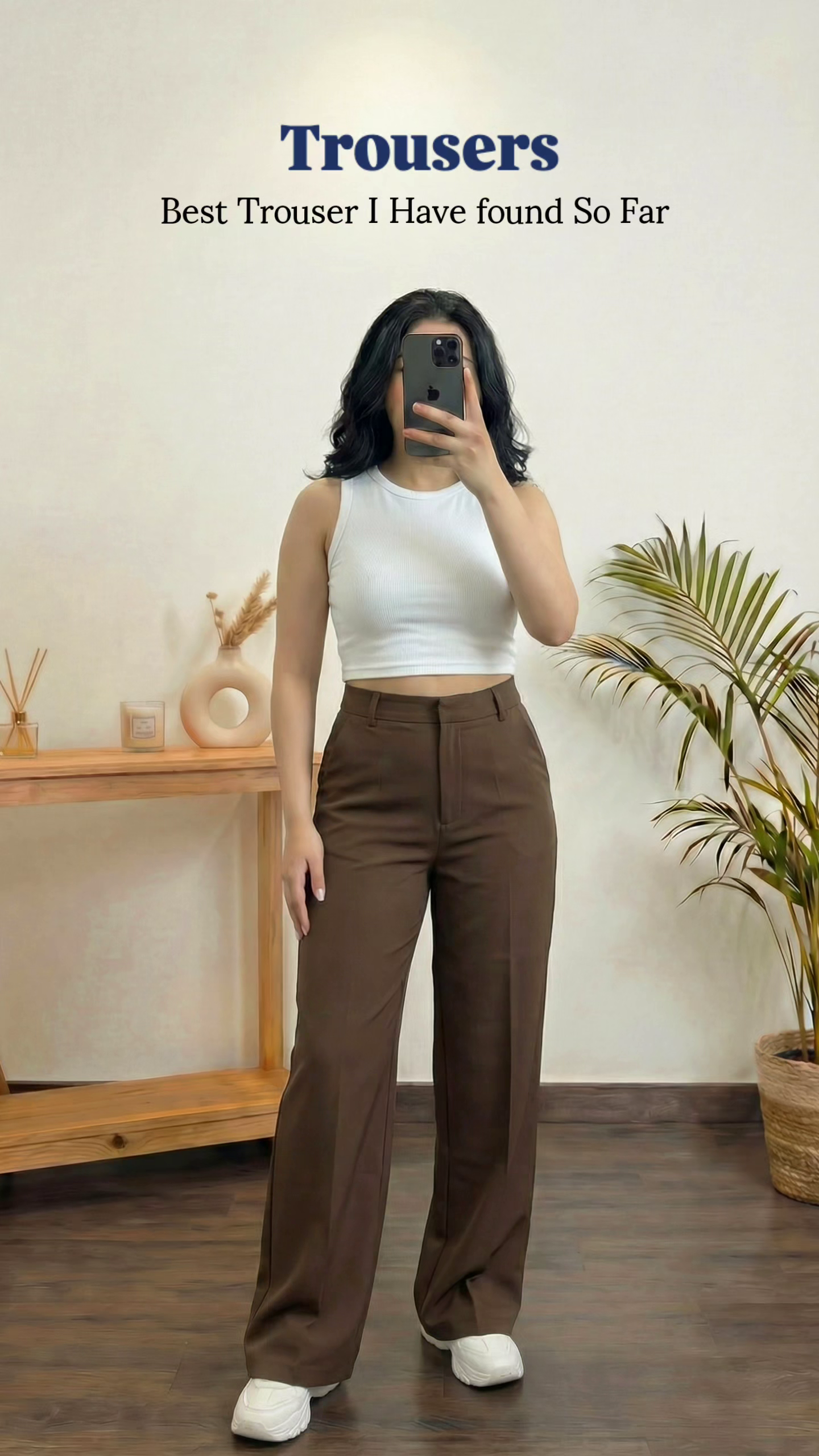 Beige Trousers Look