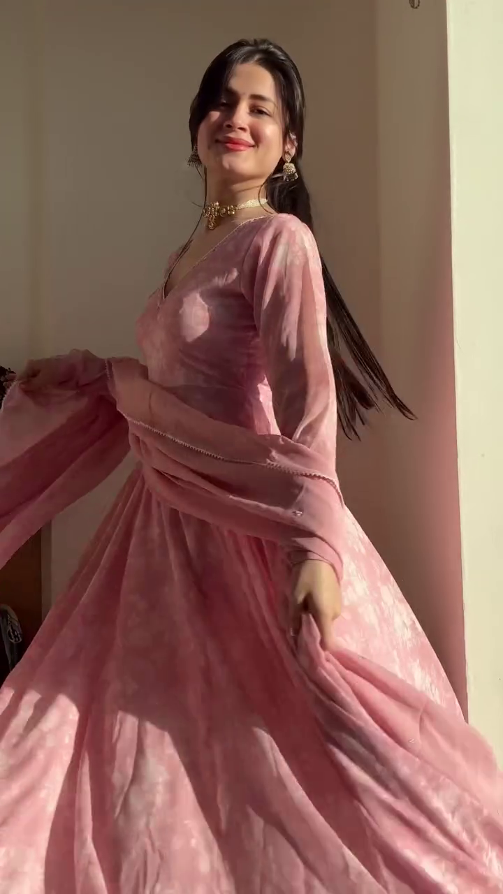 Pink Anarkali