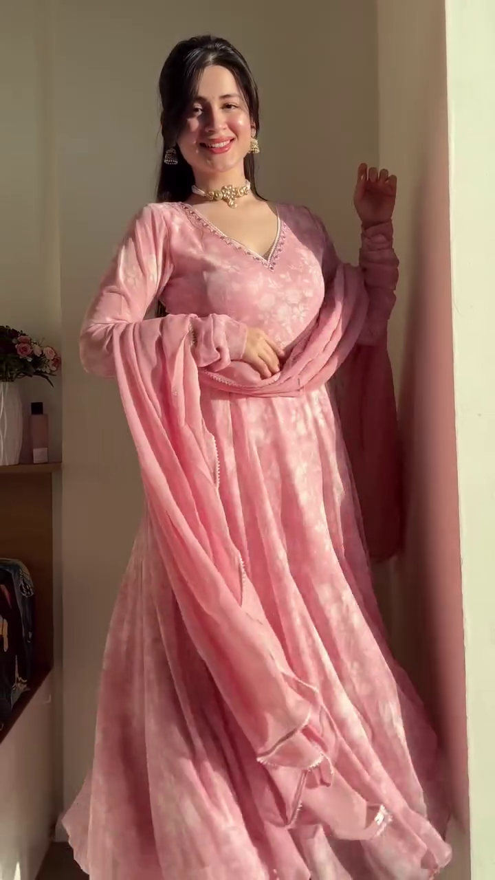 Pink Anarkali