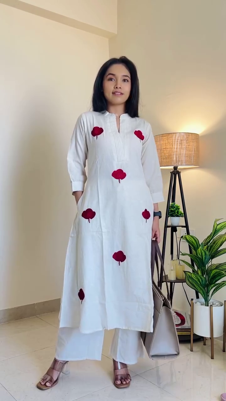 Brown Minimal Kurta Set