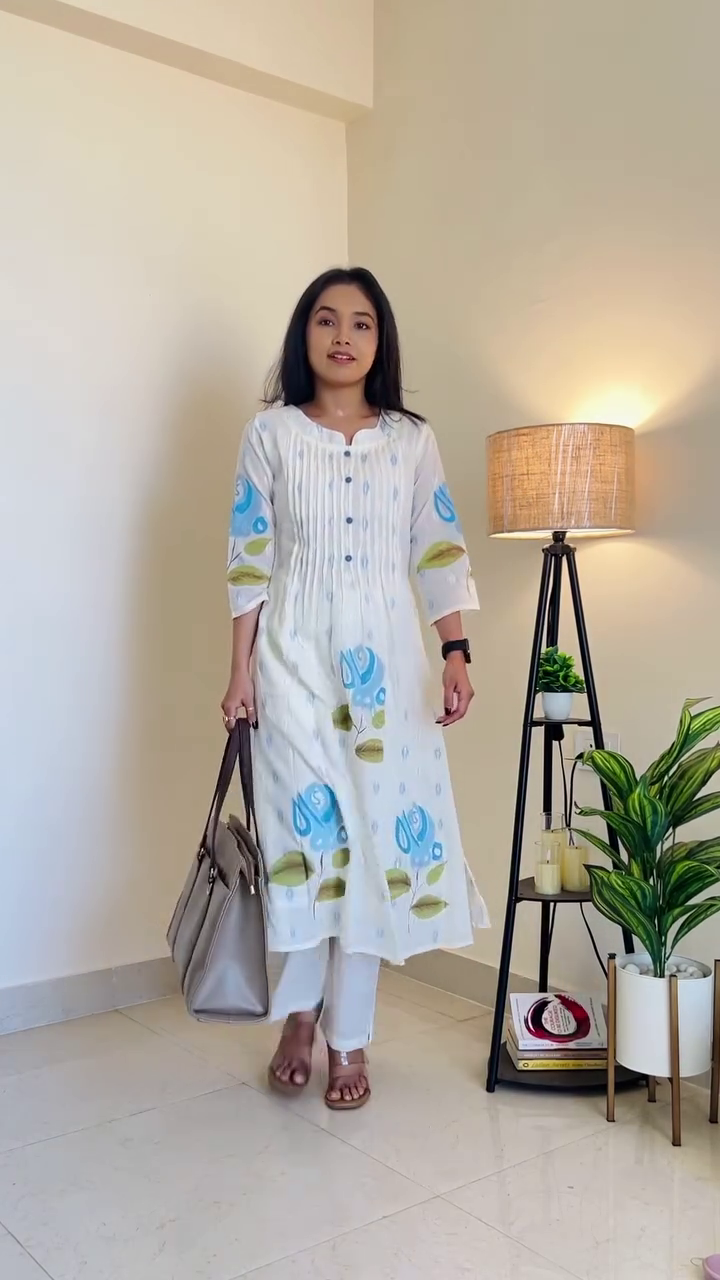 Brown Minimal Kurta Set