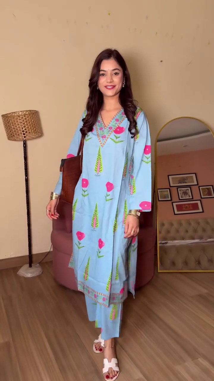 Pink Casual Kurta Set