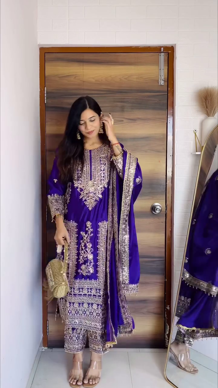 Orange Festive Kurta Set