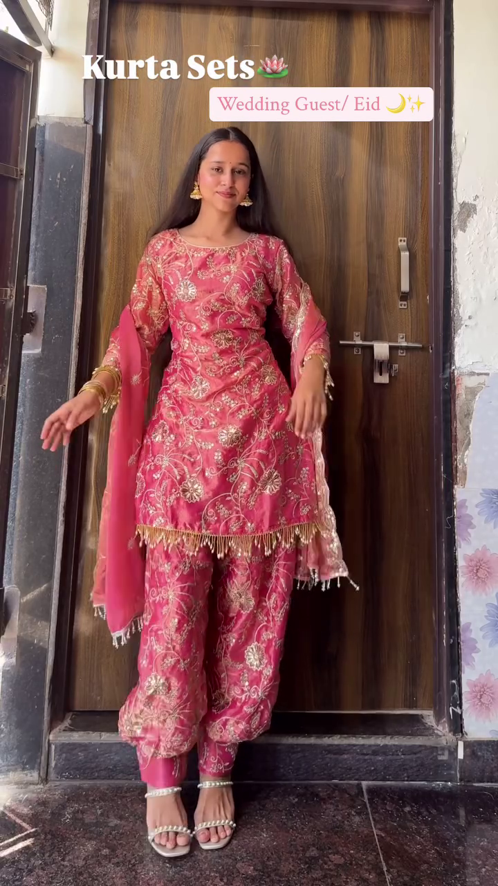 Purple Wedding Kurta Set