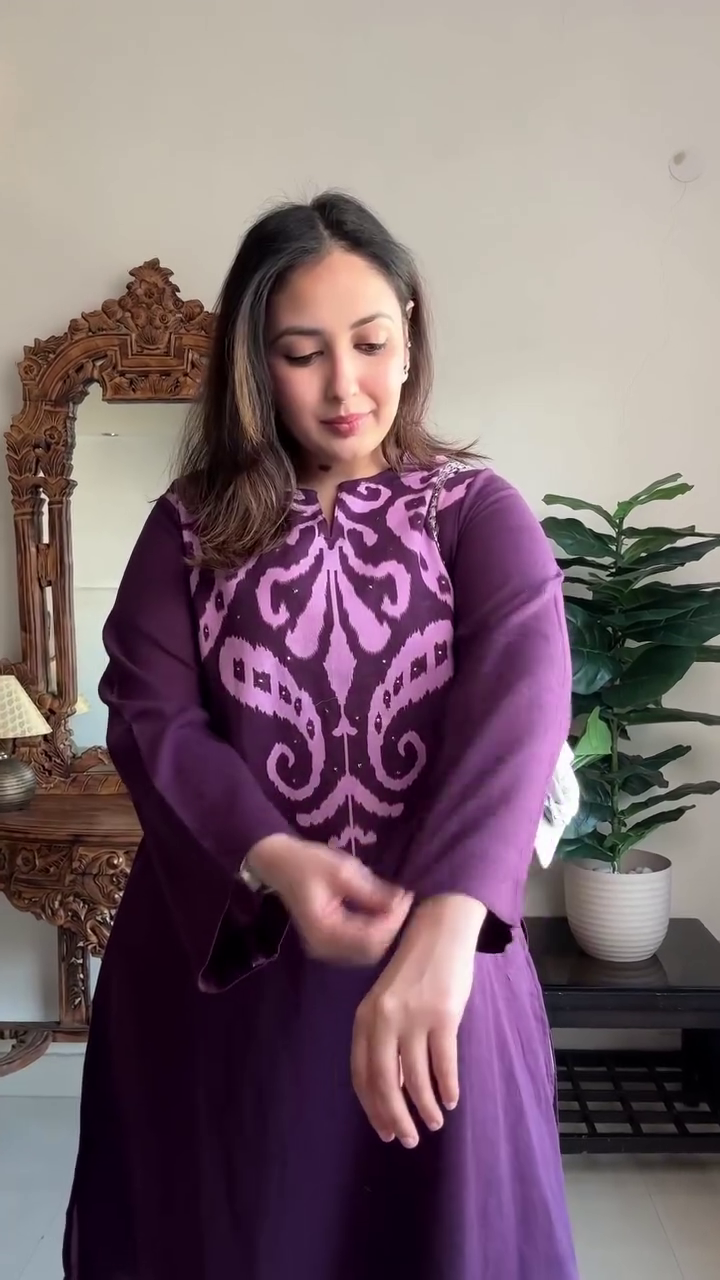 Deep Purple Printed Co-ord Set