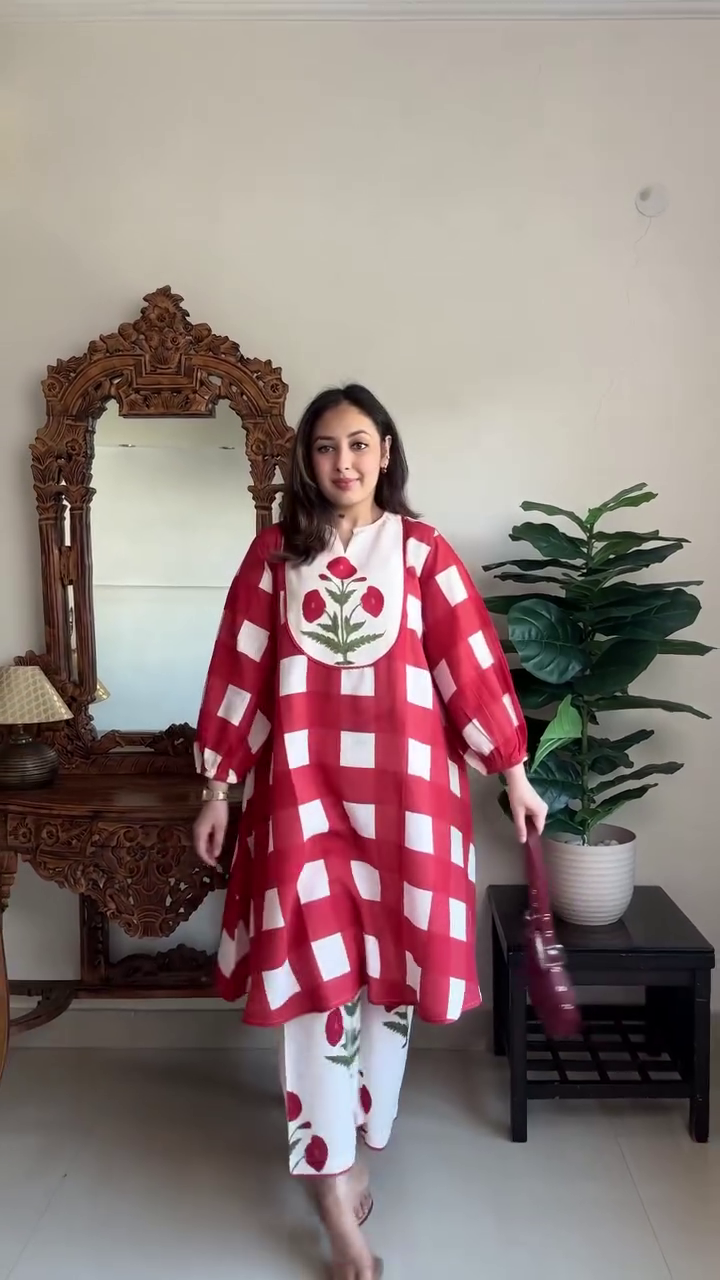 Deep Purple Printed Co-ord Set