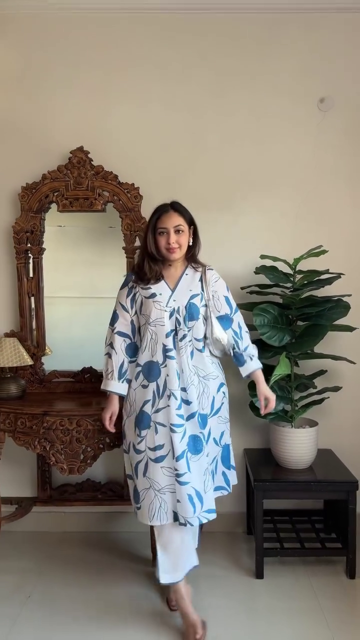 Deep Purple Printed Co-ord Set