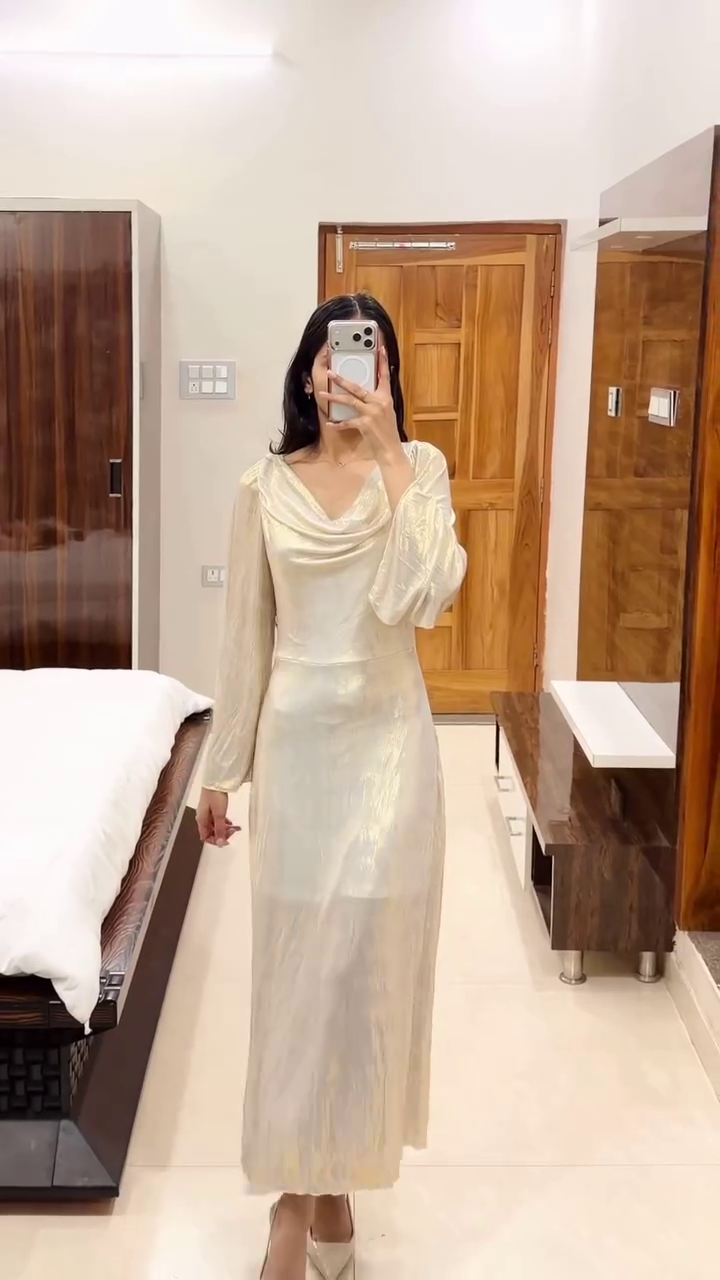 Black Lace Full-Length Dress