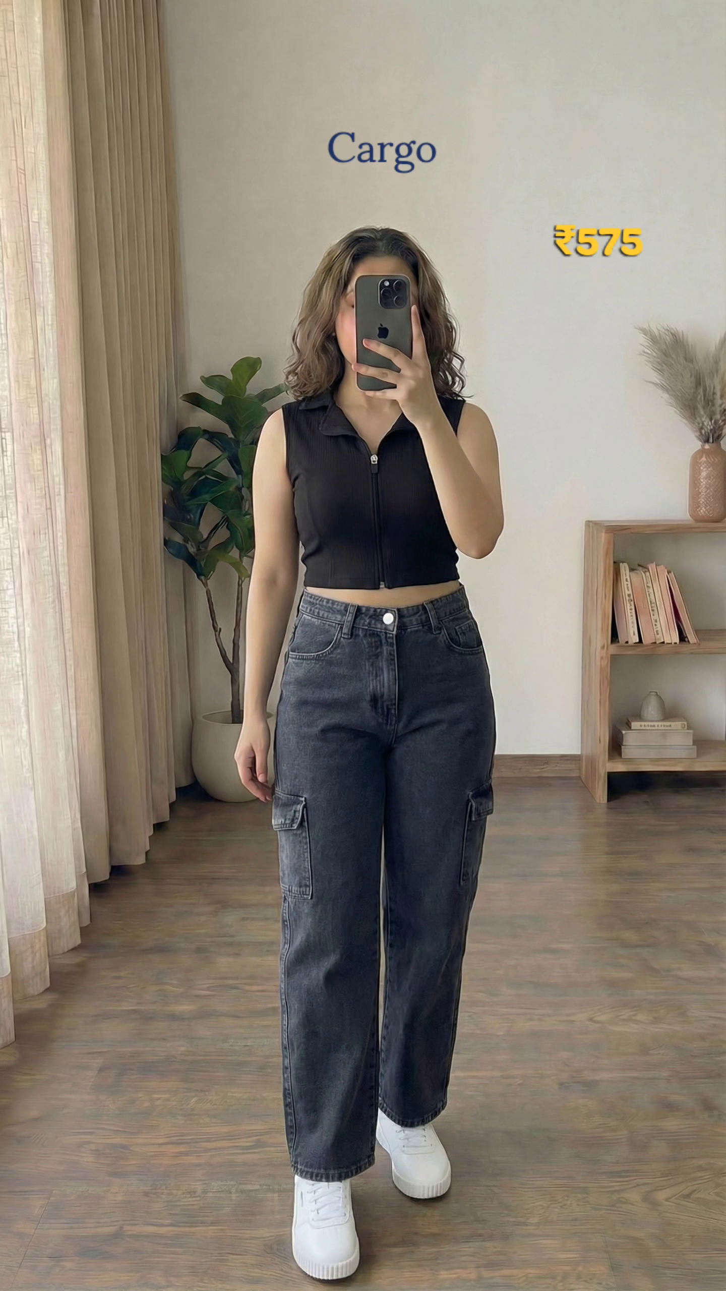 Dark Blue Bootcut Jeans Look