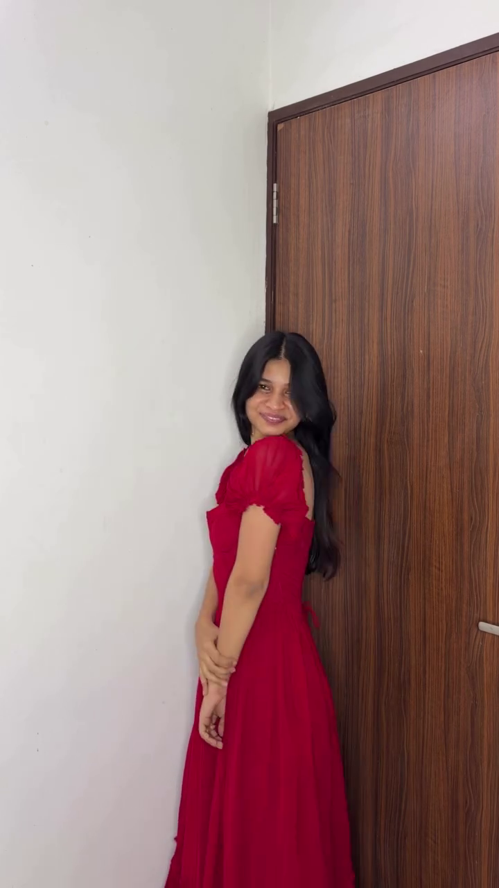 Soft Pink Puff Sleeve Dress