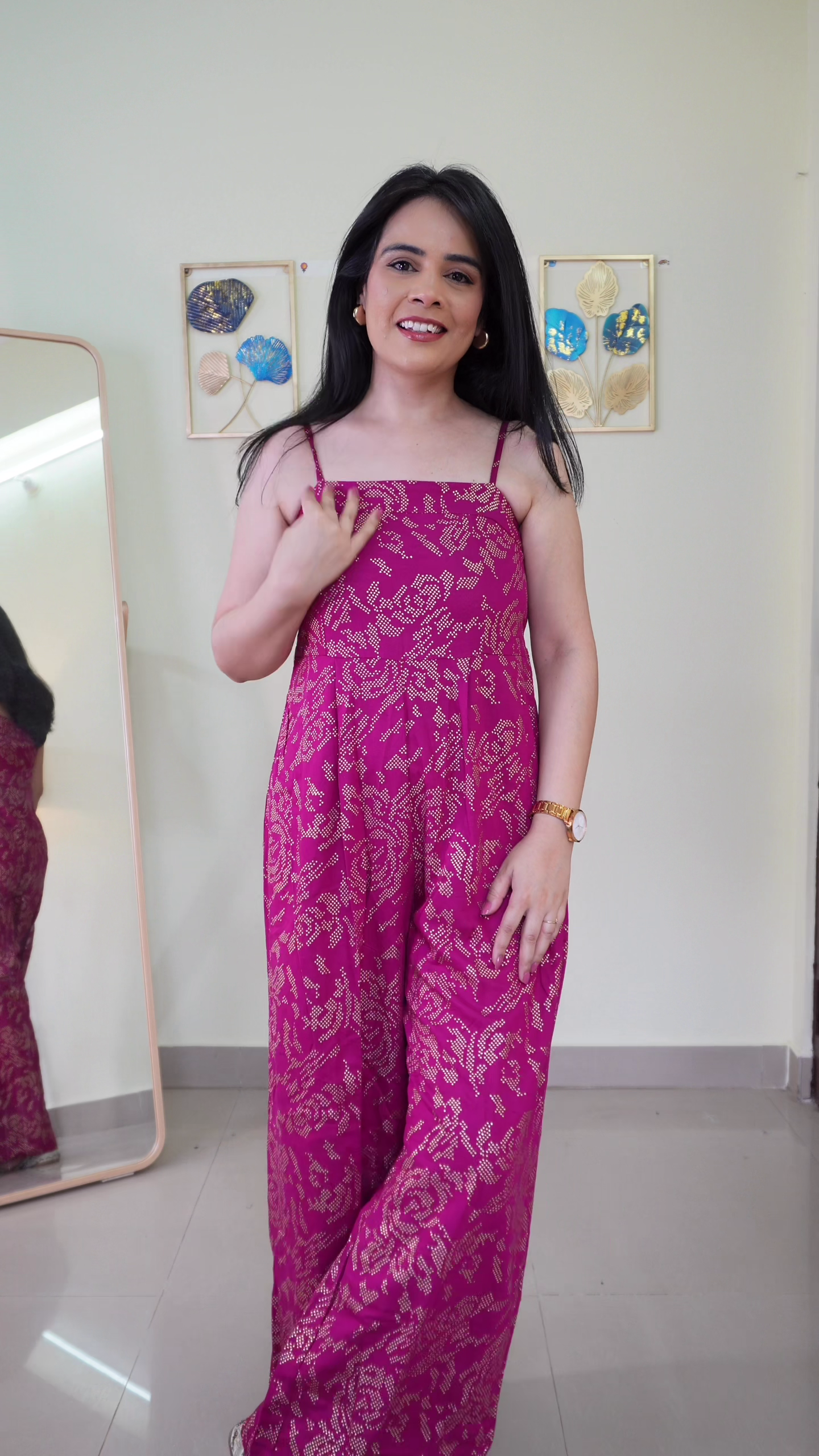 Chic Green Printed Maxi Dress