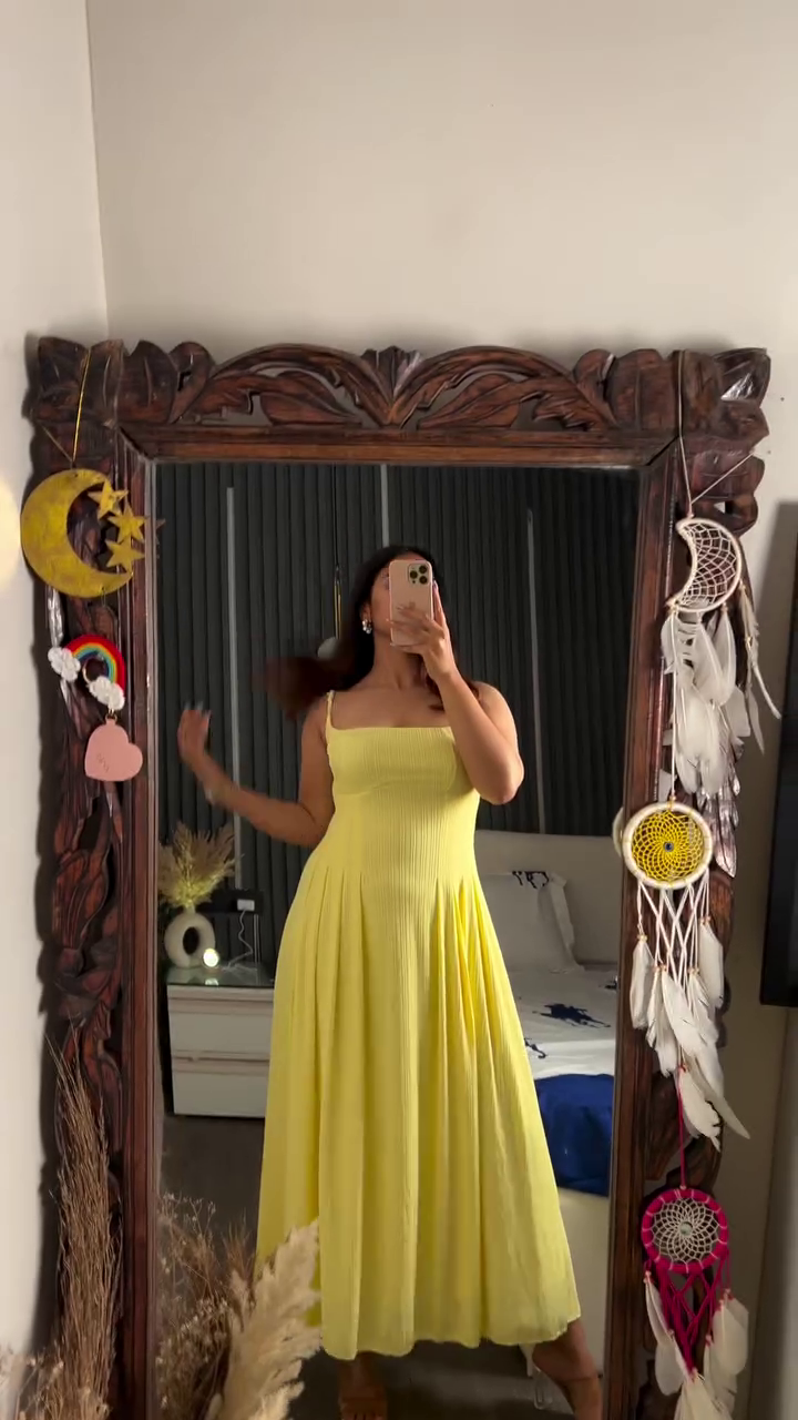 Sunshine Yellow Midi Dress