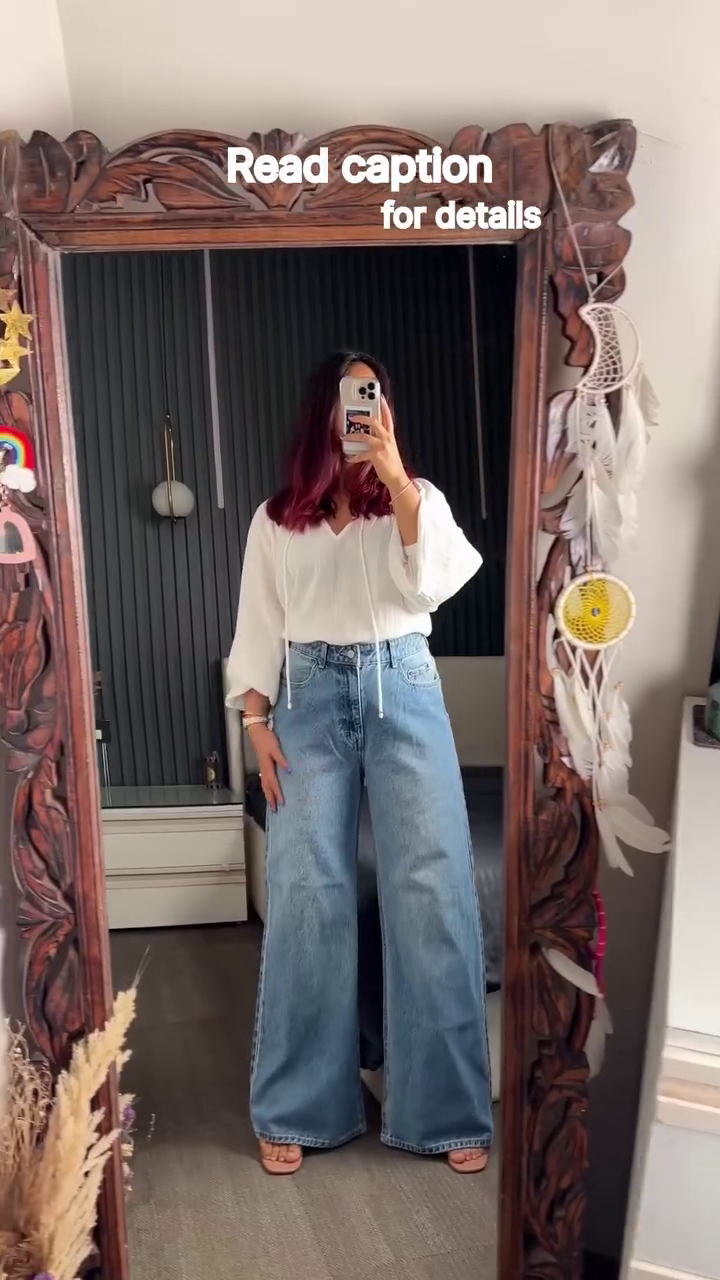 Casual White Shirt & Denim Look