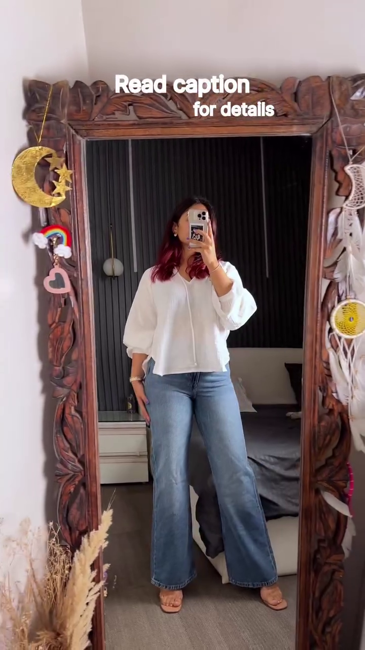 Casual White Shirt & Denim Look