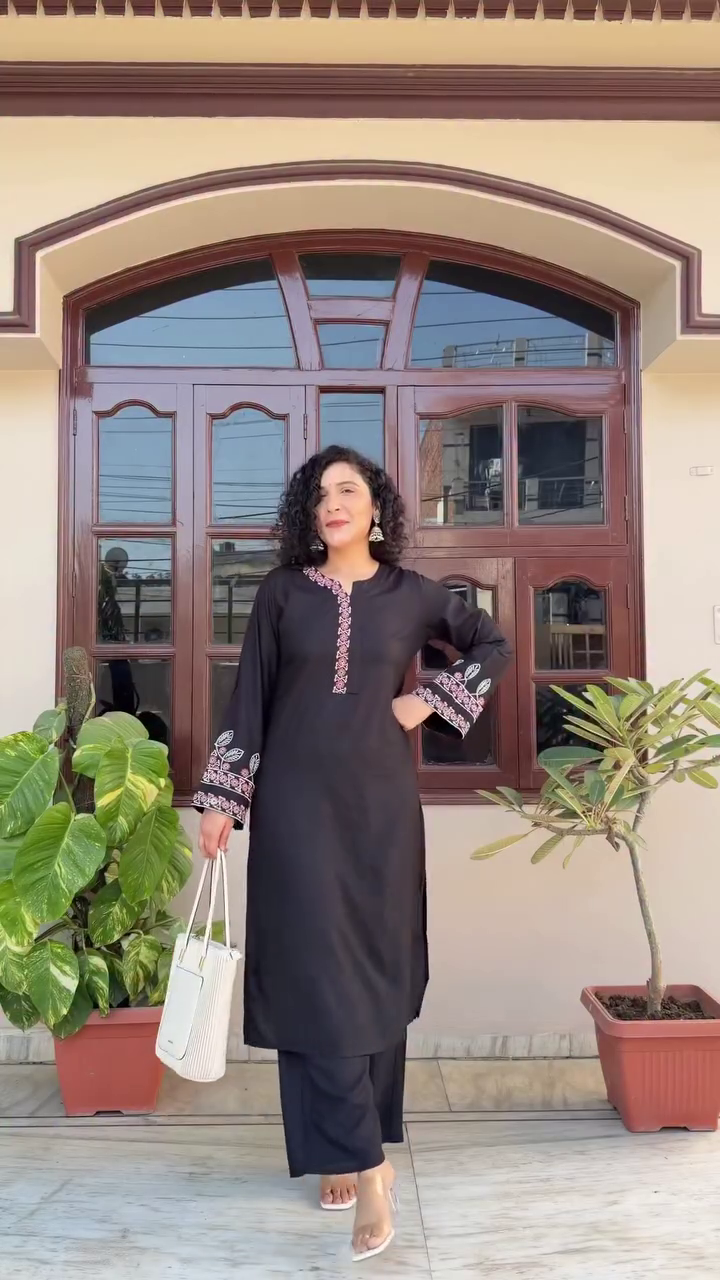 Elegant Black Kurta Set